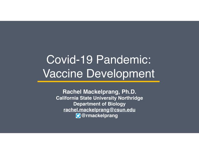 Covid-19 vaccine development