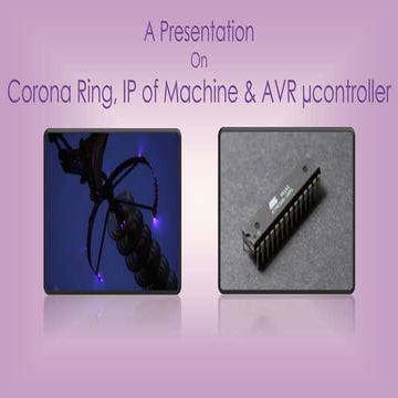 Corona effect, corona ring and any other topics