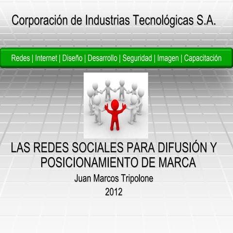 Corp. In. Tec. S.A. - Redes sociales y posicionamiento
