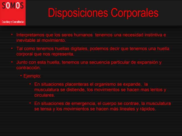 Construyendo el concepto de corporeidad
