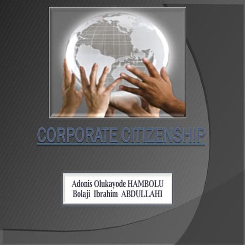 Good Corporate Citizenship