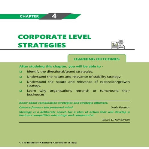Corporate level-strategies