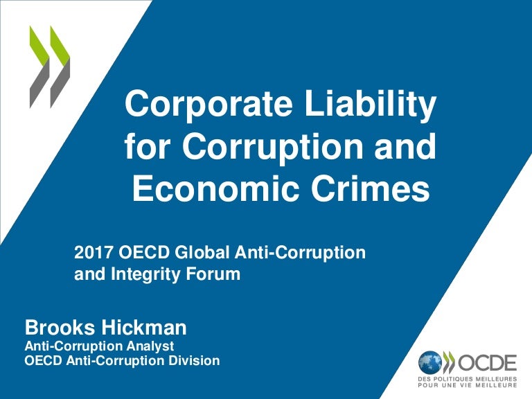 Corporate liability for corruption and economic crimes