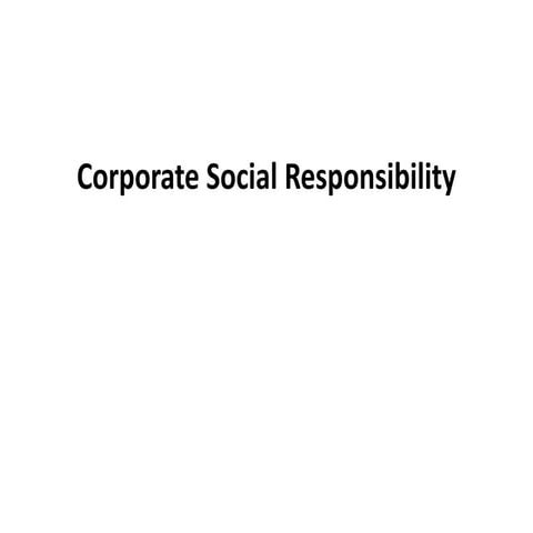Corporate social-responsibility