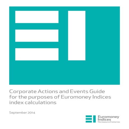 Corporate actions and events guide  