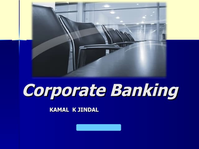 Corporate banking latest