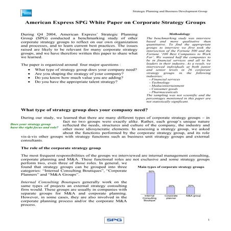 Corporate Benchmarking Study Final White Paper