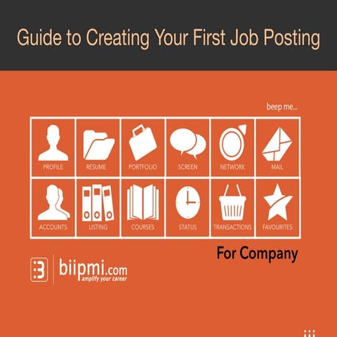biipmi.com - Guide to Creating Your First Job Posting