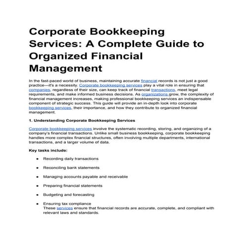 Book Keeping The Foundation of Financial Management | PDF
