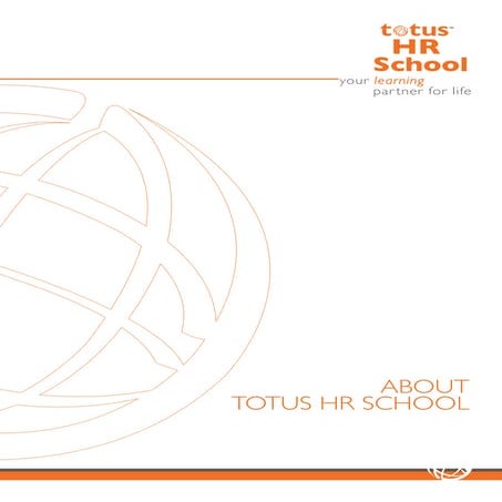 totus HR School Corporate brochure