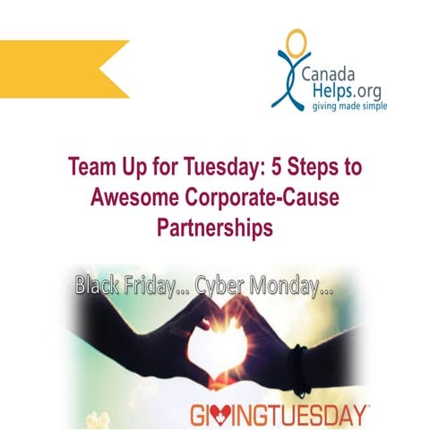 Team Up for Tuesday: 5 Steps to Awesome Corporate-Cause Partnerships