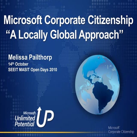 Corporate citizenship at Microsoft