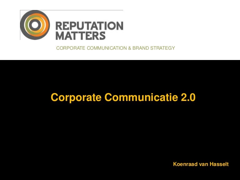 Corporate communicatie 2.0