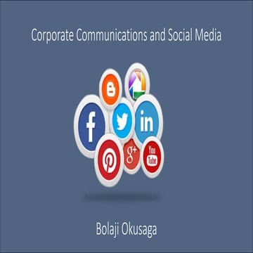 Corporate communications and social media