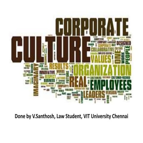 Corporate culture ppt