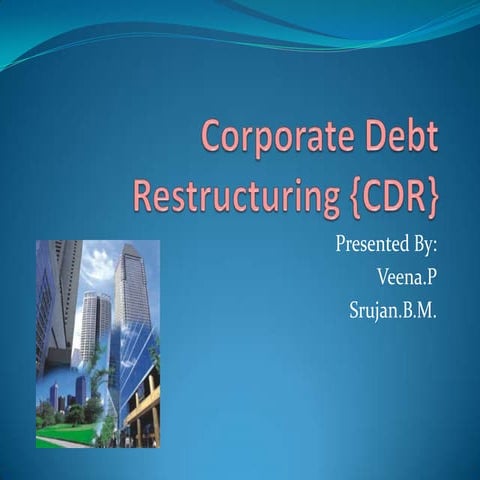 Corporate debt restructuring