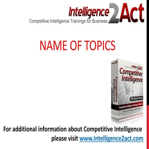 Corporate espionage versus competitive intelligence