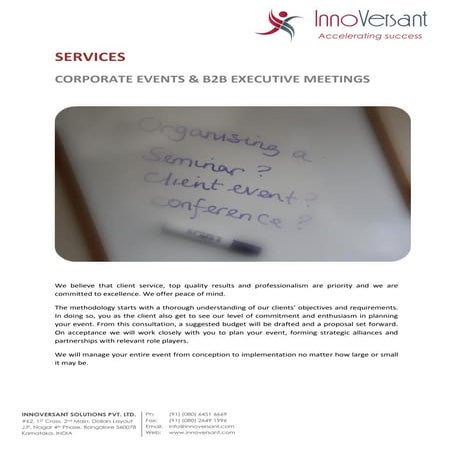 Corporate Events Management - India
