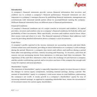 Ratio Analysis of Apex Adelchi Foot...