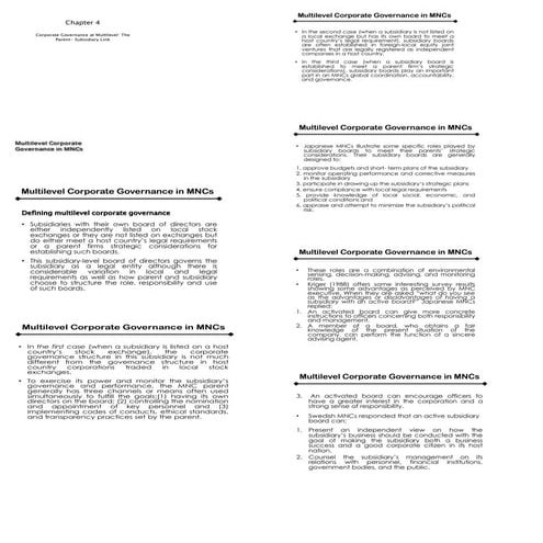 Corporate gernance chapter 4