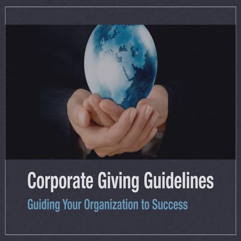 Corporate Giving Guidelines