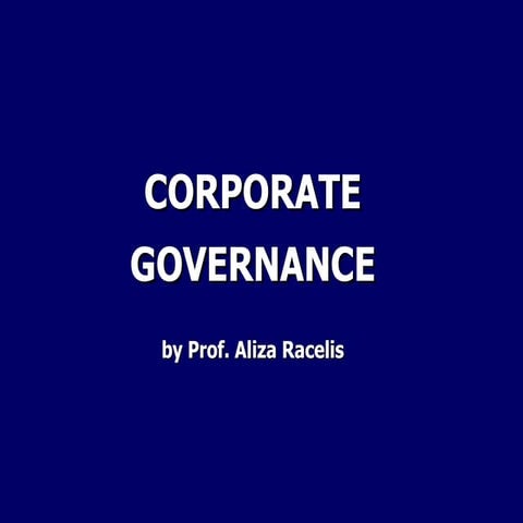 Corporate Governance