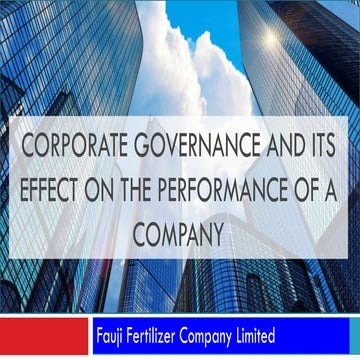 Corporate Governance AND ITS effect on the performance of a company | PDF