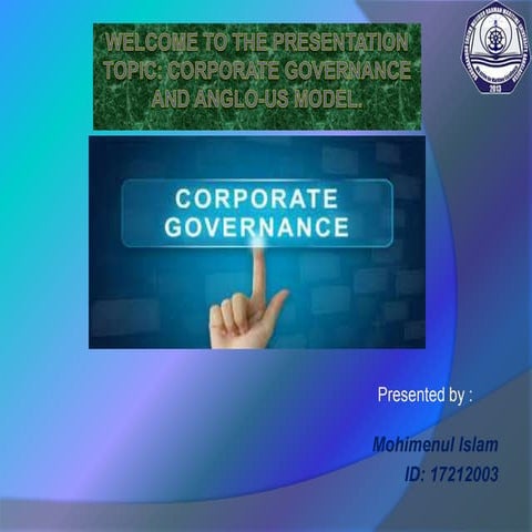 Corporate governance presentation