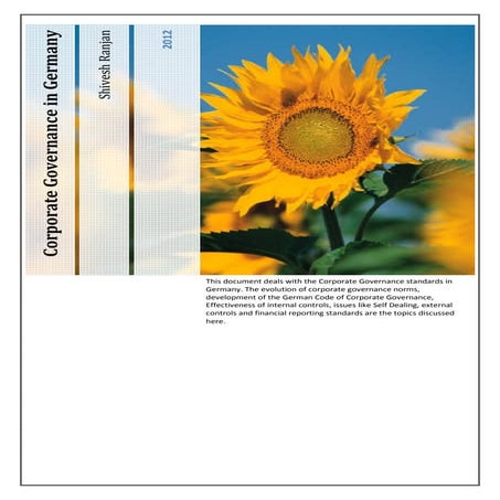 Corporate governance standards in germany