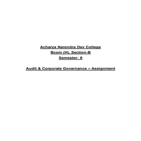 Corporate governance theory, shareholder's grievance committee, audit committee.