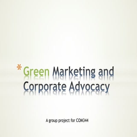 Corporate green marketing_spring 11