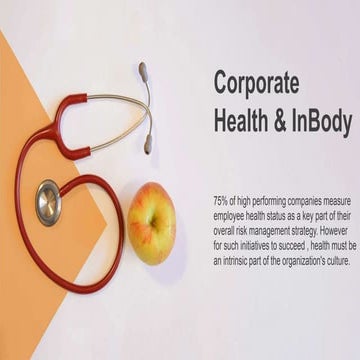 Corporate health and wellness ppt