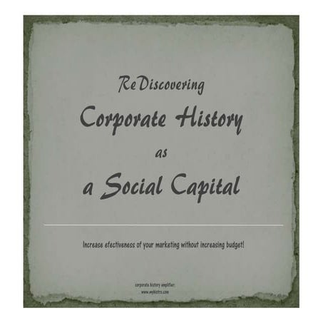 Corporate history as social capital