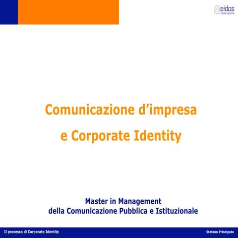 Comunicazione d'impresa e Corporate Identity