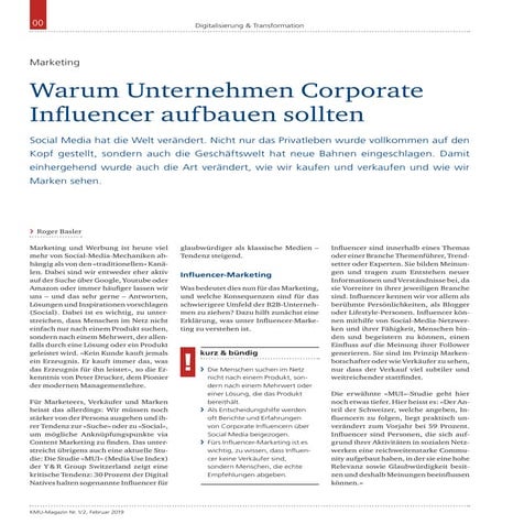 Warum Unternehmen Corporate Influencer aufbauen sollten