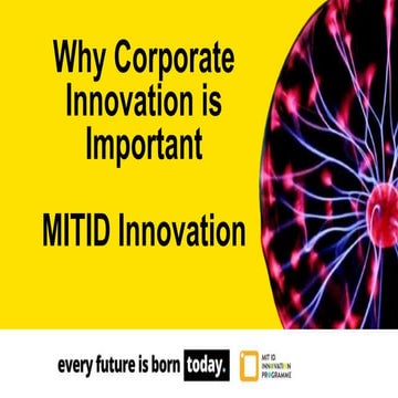 Corporate Innovation - MIT ID Innovation