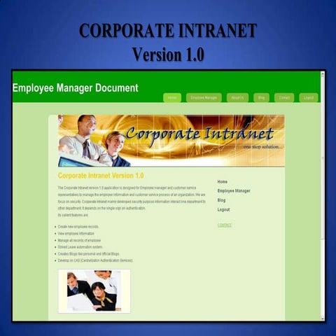 Corporate Intranet  Version 1.0