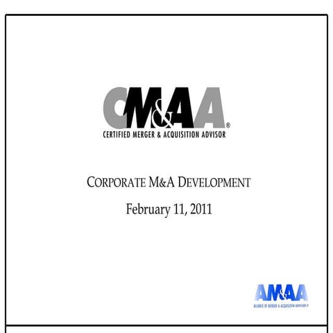 Corporate ma   davis 2-2011