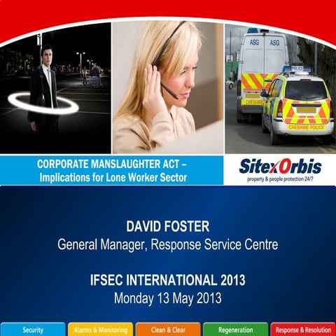 Corporate Manslaughter - IFSEC 2013