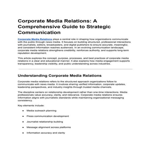 Corporate Media Relations_ A Comprehensive Guide to Strategic Communication.pdf