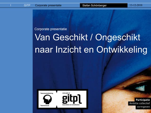 Corporate presentatie HRD adviesbureau GITP