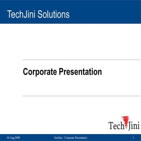 Corporate Presentation - Tech Connect | PDF