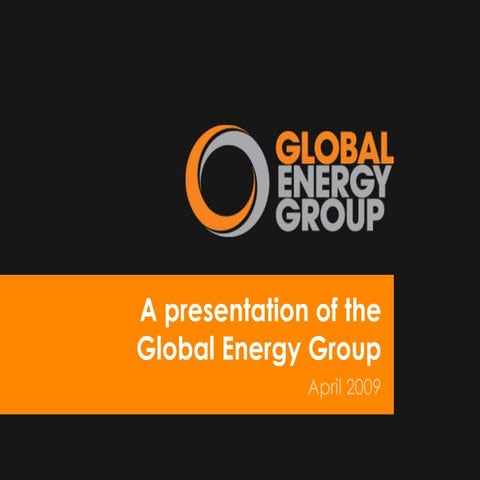 Global Energy Group Capability Profile