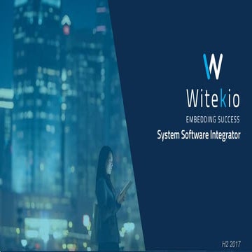 Witekio Corporate presentation H2 2017