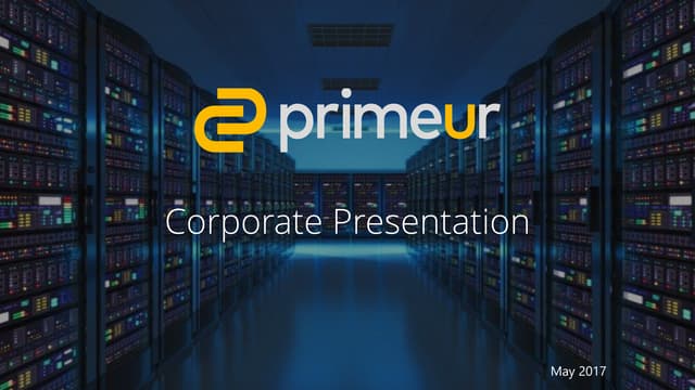 Corporate presentation primeur_eng