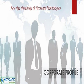 Corporate profile  neovante technologies public