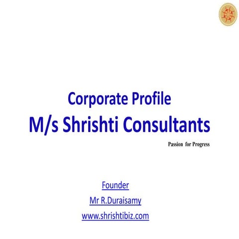 Corporate profile   shrishti consultants 20