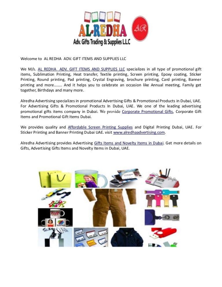 company novelty items