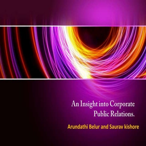 Corporate public relations