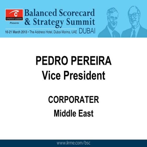 Corporater at BSC and Strategy Forum - March 2013